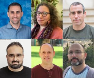 Professeurs de l'Université de Jérusalem recevant des bourses CER