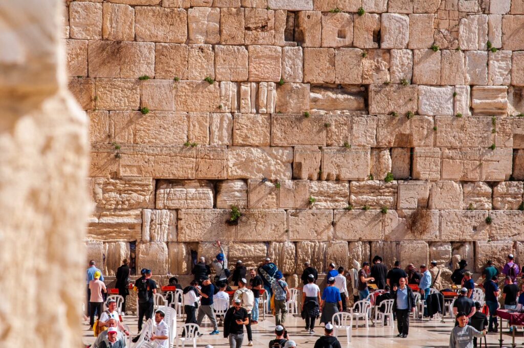 le mur des lamentations à Jérusalem