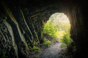 cave, tunnel, light